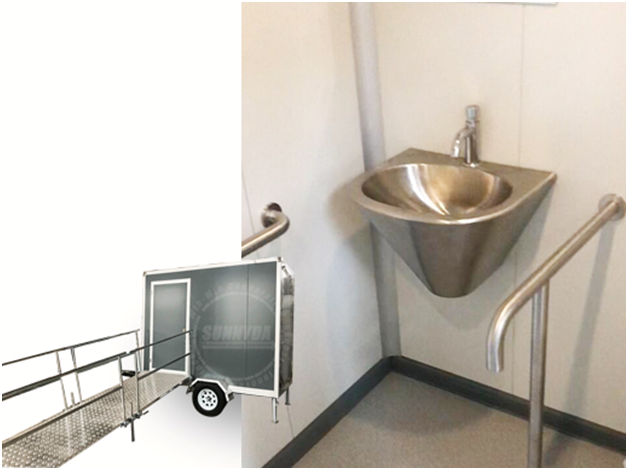 Handicap portable toilet