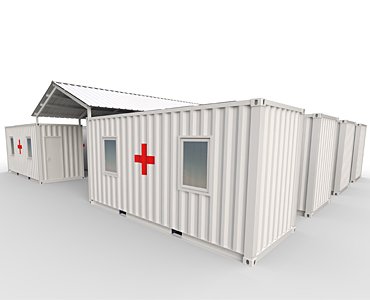shipping container medical clinic