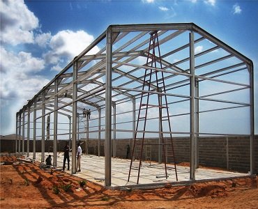 customized prefabricate steel structure building