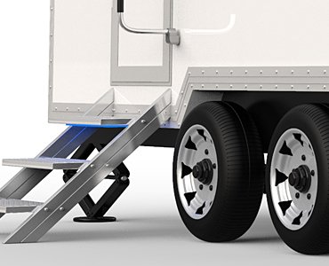 luxury porta potty trailers