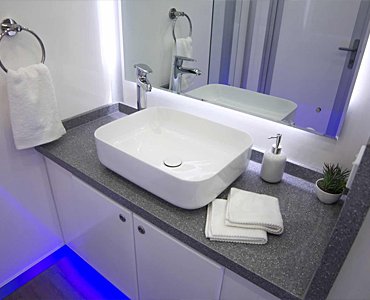 portable bathroom with shower