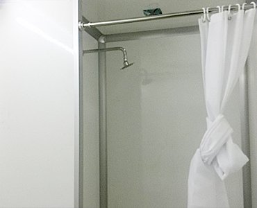 portable restroom with shower