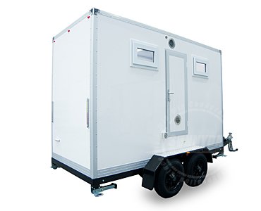 portable toilet hauling trailer