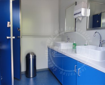 shipping container bathroom