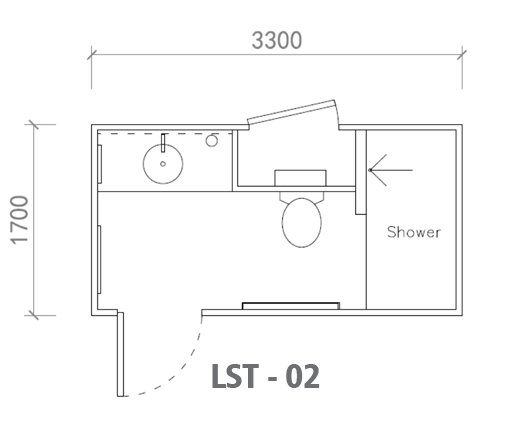 bathroom shower trailer
