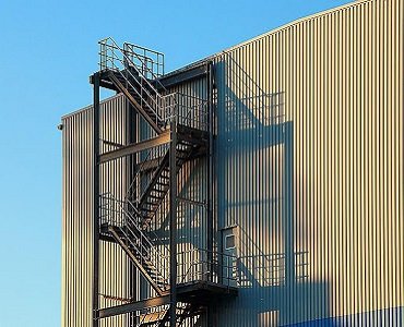 industrial steel handrail design