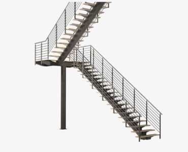 industrial steel staircase design