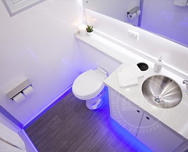 luxury portable restroom trailers