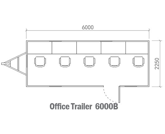 portable office trailer with bathroom