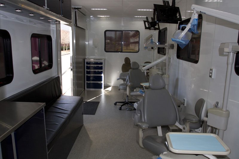  Inside medical trailer
