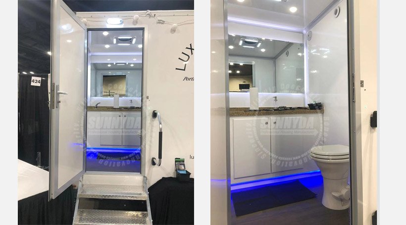 Luxury portable toilets