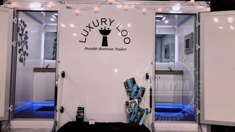 Luxury restroom trailer