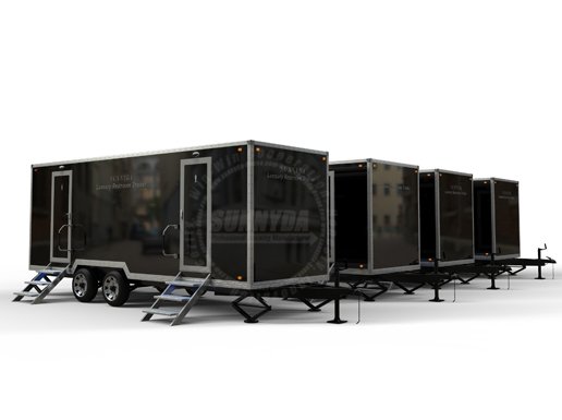 Luxury restroom trailer