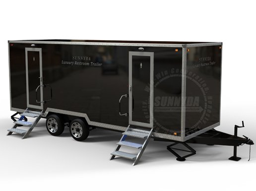 Luxury restroom trailer
