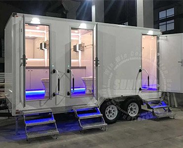 Luxury restroom trailer
