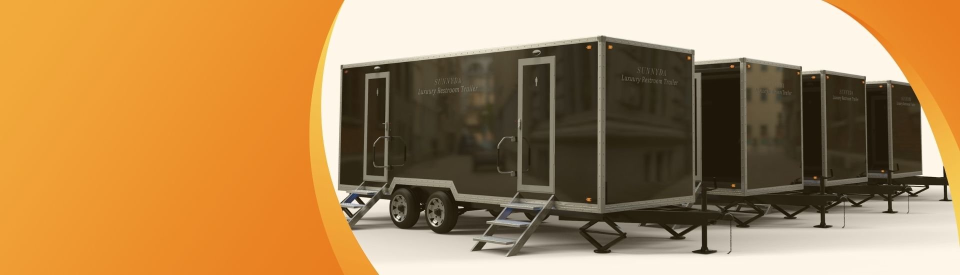 luxury portable toilet banner