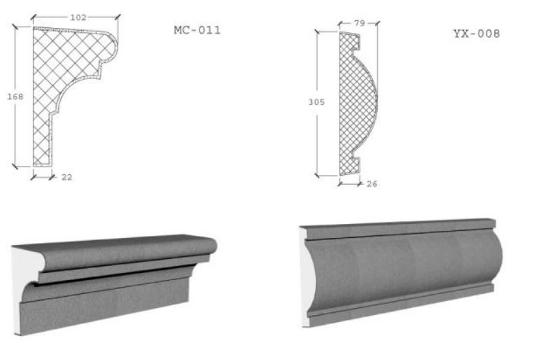 EPS Moulding Customizable Dimensions